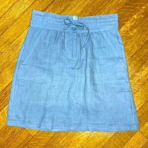 Super Soft Gray Linen Skirt